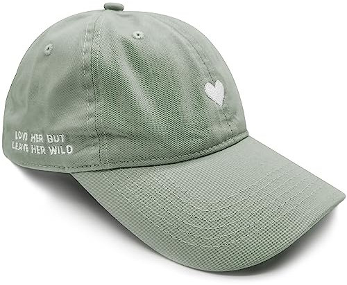 Atticus Poetry Mütze, bestickte gebürstete Baumwolle Damen Baseballmütze Unisex Passform, verstellbar Einheitsgröße, Herz Mint Neu, Einheitsgröße