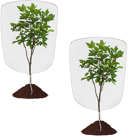 OFFCUP Gartennetze Gemüsenetz, 2pcs 1.8 * 1.8m Garten Feinmaschig, Insektenschutznetz Gartennetz für Pflanzen Gemüse Blumen Vogel Netz Pflanzenschutznetz Gemüsegarten Obstgarten schützen