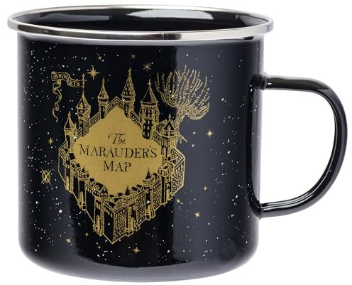 Silver Buffalo Harry Potter Solemn Mischief Emaille Camper Tasse