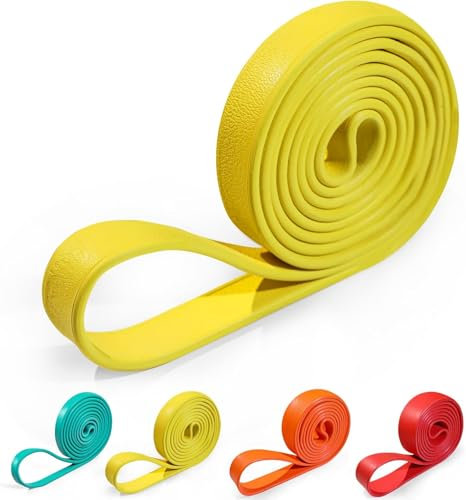 PROIRON Banda Elástica de Resistencia- Goma Dominadas de Caucho Natural para Estiramiento, Levantamiento de Potencia, Yoga, Pilates (Amarillo 20-35KG)