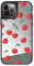 CASETiFY Spiegel iPhone 12 Pro Hülle [Reflektierend/1,5m Fallschutz/Kompatibel mit Magsafe] - Kirschen - Silber auf Schwarz