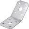 Parotec 10 Équerres métalliques 135° renforcées pour montage, fixation poteau bois, 50 x 50 x 35 x 2,5 mm, connecteur bois, acier galvanisé, équerre de fixation pour charpente