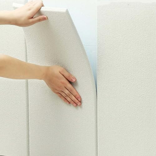 YSZBD Wandpaneele Selbstklebend Kopfteil Bett、Wandkissen Bank、Wandpaneele Stoff、Wandpolster Samt、Polsterelemente、Gepolsterte Wandpaneele Bett(#beige)