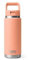 YETI Rambler Straw Bottle, Stainless Steel Vacuum Insulated Bottle with Straw Cap, Lowcountry Peach, 26 oz (769 ml)