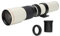 Rankomu Téléobjectif 500 mm F8 F32 à mise au point manuelle avec téléconvertisseur 2x pour monture Olympus OM, mise au point fixe, téléobjectif d'appareil photo, grossissement élevé
