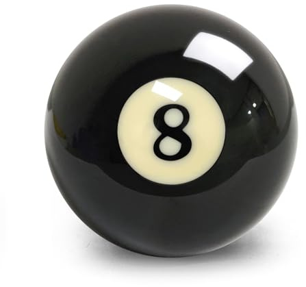 MoyanSuper Replacement 8 Ball – Regulation 2-1/4 Resin Billiard Ball, Precision Weighted, Single Black Pool Ball for American Tables