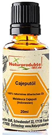 Cajeputöl (20 ml) 100% naturreines ätherisches Cajepu Öl