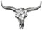 MichaelNoll Stierkopf Bulle Schädel Stier Bullenschädel Geweih Hörner Dekoration Deko - Wanddekoration Silber Aluminium Metall - Wanddeko Modern für Wohnzimmer und Schlafzimmer - XXL