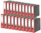 Original Falken 20er Pack Recycling-Ordner Wolkenmarmor. Made in Germany. 8 cm breit DIN A4 roter Rücken Ringordner Aktenordner Briefordner Büroordner Pappordner CO2-Neutral Blauer Engel