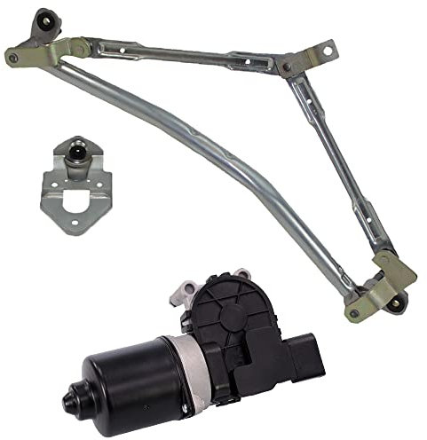 BESTPRICE Scheibenwischermotor 12v vorne + Wischergestänge, Wischermotor Frontscheibe Kompatibel mit VW POLO (9N_),POLO 4 Stufenheck (9A4, 9A2, 9N2, 9A6)
