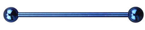PiercingDoc Industrial Piercing Titanium G23 Barbell Bar, Titan,