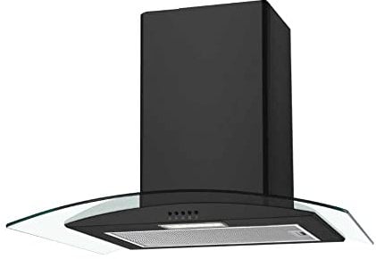 Candy CGM60NN 3 Speed 60cm Triangle Cooker Hood, LED Lighting, Washable filters, Black