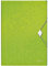 Leitz Eckspannermappe aus Kunststoff für bis zu 150 Blatt, A4, Gummizugverschluss, Grün, WOW, 45990054