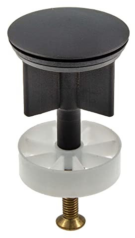 tecuro Universal Excenterstopfen Ablaufstopfen, Ø 40 mm, für 1 1/4 Zoll Ablaufventil, Mattschwarz