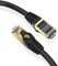 Nrqshte Cat 8 Netzwerkkabel-10m x 1 Stück LAN Kabel-40Gbps 2000Mhz/s RJ45-Gigabit Internet LAN-Cat 8 geeignet für Highspeed Netzwerke, Switch, Router, Modem- schwarz