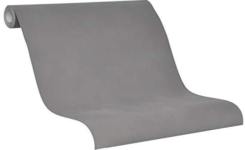 Tapete Braun Uni Vliestapete Nuvola Modern für Schlafzimmer Wohnzimmer oder Küche Uni 10,05m x 0,53m Neu