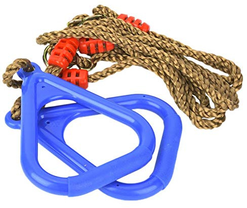 Gym Ring Fitness, Swing Fitness Ring verstellbar, EIN Paar verstellbare Kunststoff Kinder Swing Gym Fitness Übung Sport Hänge Ring mit Seil für Kinder Outdoor Baum Hinterhof Spielp