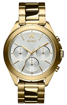 MVMT Analog Quarzuhr für Damen mit Gelbgoldfarbenes Edelstahlarmband - 28000128-D