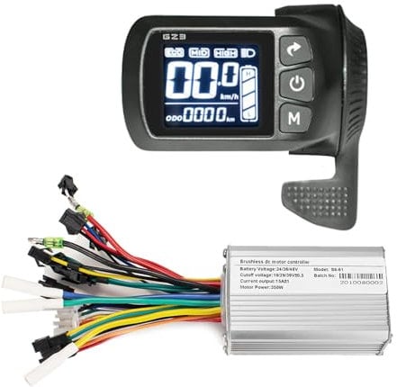 Kunray Electric Scooter Controller Kit with LCD Display Switch Panel 24-48V 350W Motor Speed Controller for Electric Scooter Electric Bicycle Brushless Motor Controller
