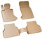 Recambo 3D Gummi Fußmatten kompatibel für BMW 5er E60 E61 Limo Touring | 2003-2010 | Auto Gummimatten | Passgenau | mit Rand | beige
