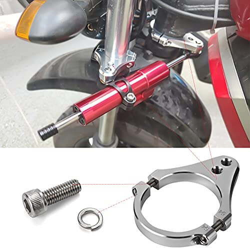 Clip-on Lenkungsdämpfer Schelle 60mm Universal Stoßdämpfer Linearer Rohr klemme 60mm Vordergabel 60mm Rohrschelle Motorrad Zubehör Halterung Kragen