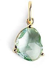 SINGULARU - Birthstones Charm. Sterlingsilber mit 18 Kt Vergoldeter Beschichtung und Kristalle. Schmuck für Damen. März.