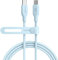 Anker 543 USB C to USB C Cable (240W 6ft), USB 2.0 Bio-Based Charging Cable for MacBook Pro 2020, iPad Pro 2020, iPad Air 4, Samsung Galaxy S21, and More (Misty Blue)
