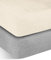 normani 2 weiche Flanell Spannbettlaken mit Cashmere Touch und 35 cm Steghöhe - Bettlaken aus Jersey Fleece - warmes Winter Spannbetttuch Laken Farbe Hellgrau/Beige Größe 180 cm x 200 cm