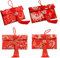 4Pcs Silk Rote Umschläge Glücksgeld Tasche Chinesischen Hongbao, Chinesische Neujahr Rote Umschläge können 100 Blatt halten, Glück Geld Stickerei Umschlag mit Knoten für Neue Jahr Hochzeit