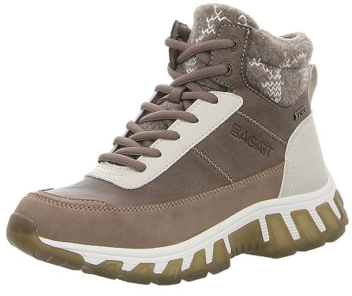 BAGATT D31-agn31, Stivali Donna, Tortora Crema, 38 EU