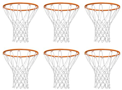 NEIJIANG Basketballnetz-Ersatz für den Außenbereich, verbesserte Verdickung, strapazierfähig, wetterfest, passend für Standard-Innen- oder Außenbereich, 12 Schlaufen