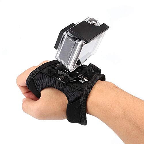 Camera Mount Wearing Headband Elastic Head Strap Belt, Hand Palm Wrist Strap Mount Compatible with Go pros 11/10/9/8 Insta 360, DJI Osmo other Action Cameras (Hand Palm Strap)