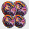 Funny Gorilla Round Hob Covers Street Graffiti Style 4-Piece Stove Plate Cooker Hob Covers for Cookers Top Burner Gas Range Oven Protector Kitchen Accessories Cooktop Decorative Decor