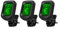 Gitarren-Stimmgerät zum Anklippen, digitales Stimmgerät für Akustikgitarre, elektronische Gitarre, Bass, Violine, Ukulele und Saiteninstrumente, 3 Stück