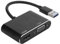 Adaptador USB a HDMI VGA, Convertidor USB 3.0 a HDMI 1920 X 1080P, Adaptador de Vídeo USB a HDMI y VGA Hembra de 5 Gbps, Plug and Play