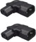 IEC320 90 Degree C14 to C13 Power Adapter Male C14 to Female C13 Power Extension Adapter AC Connector Adapter 250V 10A for Computer Host Monitor Rice Cooker Electric Kettle(Left Angle) (Left Angle)
