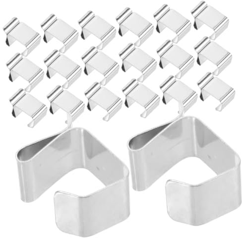 CAXUSD 50pcs Christmas Light Clips Clamps for Lights Outdoor Light Hooks Hanging Clips Hook Christmas Light Roof Clips Metal Clips Small Clips for Lights Clip Light Christmas Supplies