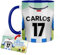 Kembilove Taza Personalizada Fútbol | Tazas de Desayuno Fútbol | Regalo Original Real Sociedad | Fútbol para Niños | Día del Padre | Tazas personalizadas