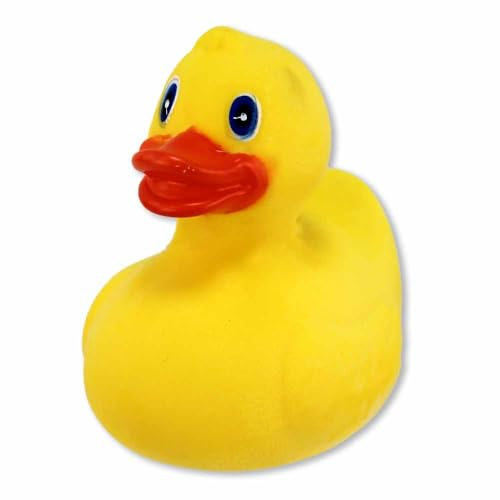 Klassische Badeente – Gelb, Ca. 10 cm Groß, Quietscht auf Druck, Zum Baden oder als Deko (Klassisch, 1, Stück)