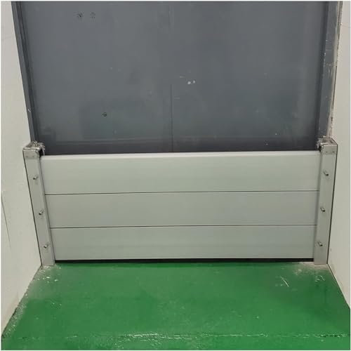 JFUNANQH Garage Door Reusable Flood Water Barrier Flood Barrier Garage Door, Aluminum Flood Protection Shield, Water Blocking Plate for Door Threshold/Porch/Outside Entrance(L-170cm/66.8in/5.6ft)