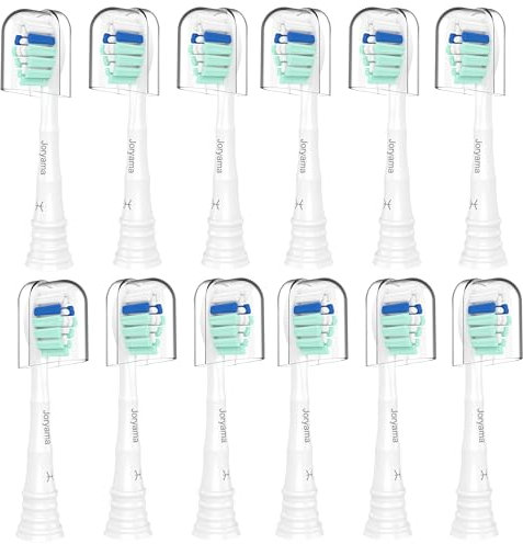 Ersatz-Zahnbürstenköpfe für Philips Sonicare Ersatzbürstenköpfe, elektrischer Ersatzbürstenkopf, kompatibel mit Phillips Sonicare elektrische Zahnbürste, 12 Stück