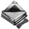 VOUNOT® Bâche de Protection en Polyéthylène 180g/m² Bâche Imperméable Ultra Lourde et Résistante Revêtue des Deux côtés avec Oeillets en Aluminium Couverture Étanche pour Jardin et Piscine Gris 4x6m
