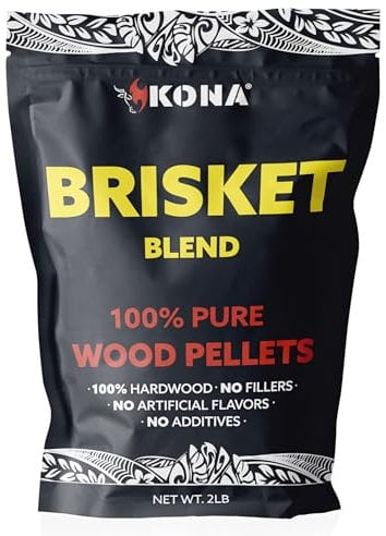 Kona Brisket Blend Smoker Pellets, Intended for Ninja Woodfire Outdoor Grill, 2 lb Resealable Bag