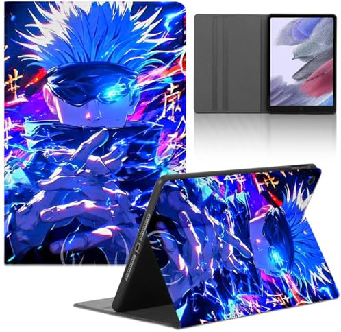 Custodia Cover per Apple iPad Air (2020)/Air 4/Air 5 (2022) 10.9'' Anime Gojo Satoru Itadori Yuji Tablet con Supporto Protettiva Multi-Angoli Regolabile Sottile Holder Flip in pelle PU