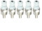 4 mangas de inmersión G 1/2 roscadas termopozo para sensores de temperatura, carcasa de protección de tanque de agua de sonda de acero inoxidable (8 x 30 mm)
