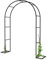 Rosenbogen mit Metallrahmen, Pergola-Gartenlaube für Kletterpflanzen, 120 cm breit, dekorativer Rankgitterständer für Reben, Torbogen im Freien, Dekoration 5