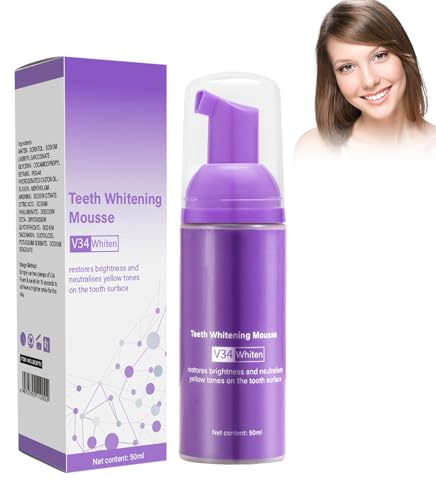 Eazerom 03 50ml Zahnpasta Weisse Zähne,Lila Zahnpasta für Zahnaufhellung,Zahnaufhellung Zahnpasta Lila Saubere Gelbe Zähne, Whitening Zahnpasta,Purple Toothpaste for Whitening Teeth