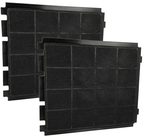 vhbw 2x Filtres à charbon actif compatible avec Airforce CONCRETE F164 45 IX TLC 650 LED, F129C 50 K3 IX/VWH 600 CCF1295101C hotte aspirante