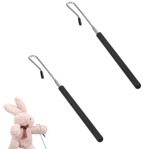 LUHOCIY 2 pezzi Professionale Burattino di Mano Joystick, Strumento per Burattini Ventriloquo Bastoncini, Burattini Asta di Controllo del Braccio, Braccia per Pupazzi, per Interazione con Bambole