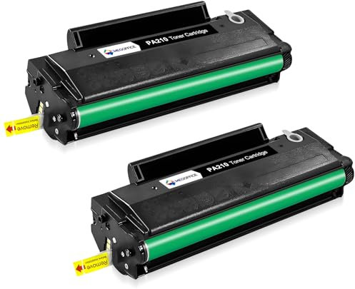 MEGOFFICE Kompatible Toner Ersatz für Pantum PA-210 PA210 Toner für P2502W P2500W M6500NW M6500W M6550NW M6500 M6600NW M6600N Laserdrucker(2 Schwarz)